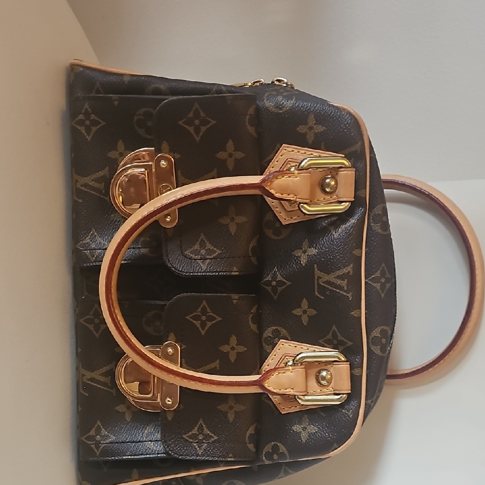 Louis Vuitton Monogram Brown and Gold Satchel